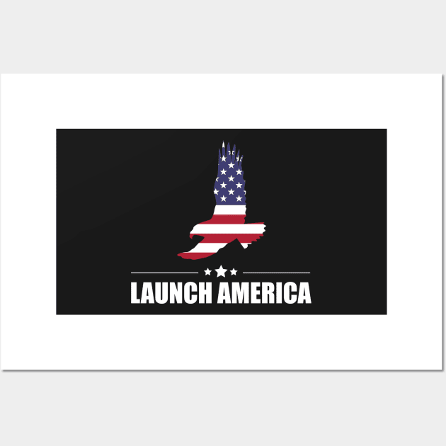 LAUNCH AMERICA Wall Art by teesvira